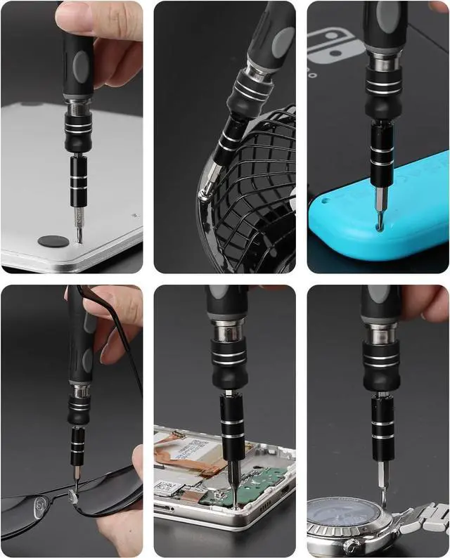 Alt view image 7 of 7 - Precision Screwdriver Set - 48 in 1 screwdriver bit set Magnetic Small Screwdriver Set with Case mini screwdriver set for Computer Laptop iPhone MacBook PC Game Console Eyeglass
