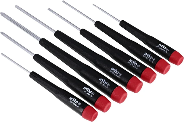 Alt view image 4 of 7 - 26197 Precision Screwdriver Set 7-Piece Mini Slotted & Phillips PicoFinish Handles with Rotating Caps Small Screwdrivers for Electronics & Fine Work