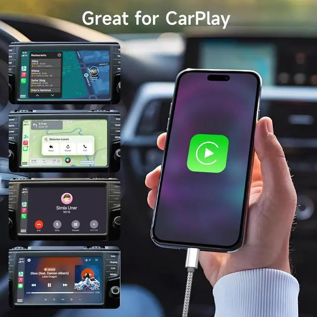 Alt view image 7 of 7 - USB C to Lightning Cable 3Pack 6 FT  MFi Certified iPhone Fast Charger Type c to Lightning Cable Nylon Braided iPhone Cord for iPhone 13 12 11 Pro Max Xr Xs 8 7 6 Plus and More