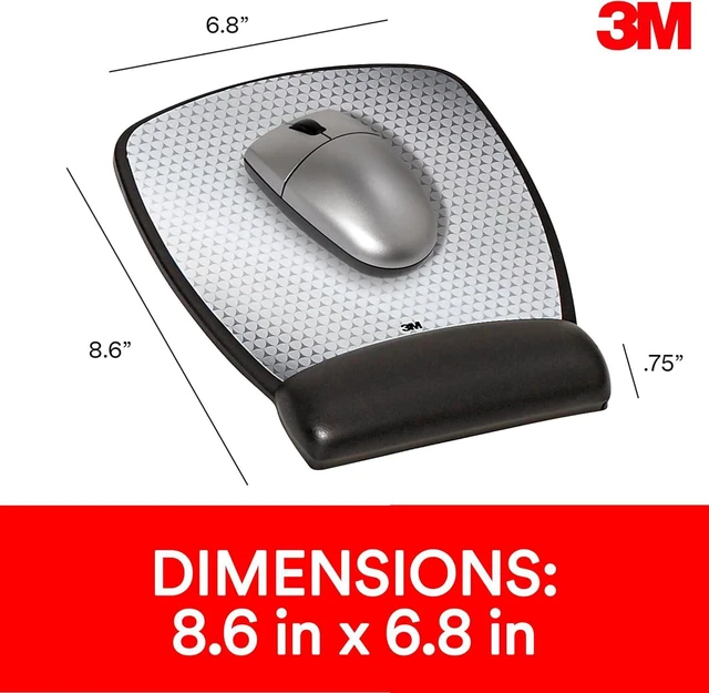 Alt view image 2 of 6 - Precise Mouse Pad with Gel Wrist Rest Vertex 8.6 in x 6.8 in