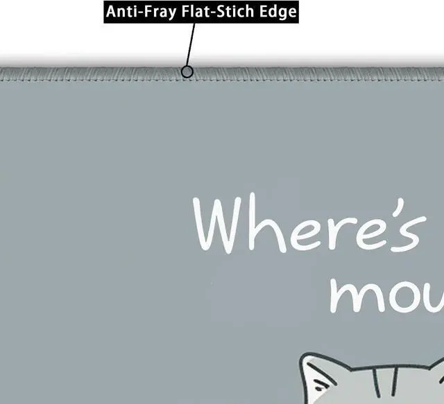 Alt view image 3 of 6 - Non-Slip Mouse Pad Gaming Mouse Pad Small Mousepad for Computer Laptop Gamer Cat Pattern 8x10 inch