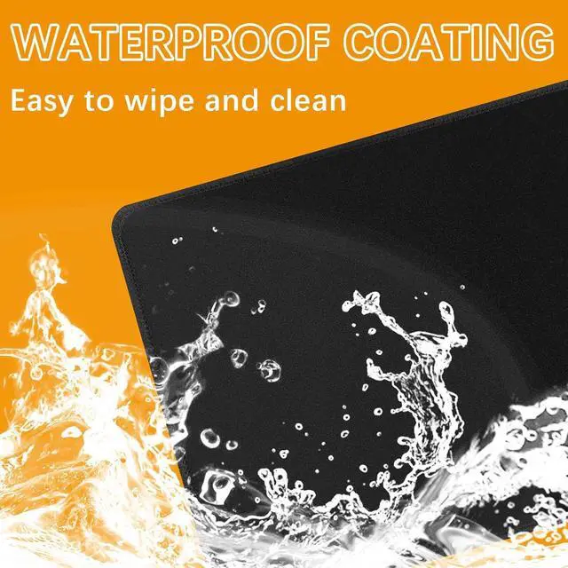 Alt view image 4 of 6 - 4 PCS Black Mouse pad Bulk with Stitched Edge 10.2x8.3inches 3mm Thickness Premium Textured Non-Slip Rubber Base Black Mouse pad Washable Gaming Mouse Pad Pack for Office and Home