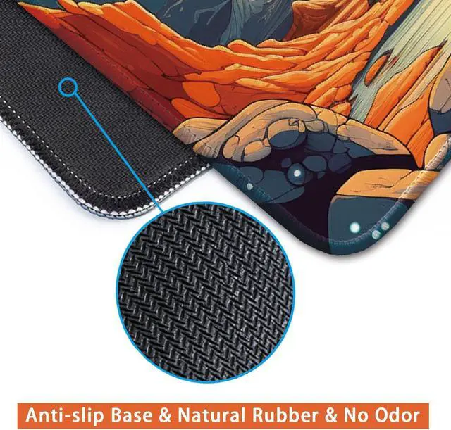 Alt view image 4 of 6 - Space Themed Design Vibrant Color for Gaming Cloth Mouse Pad Laptop Mouse Pad 26x21cm