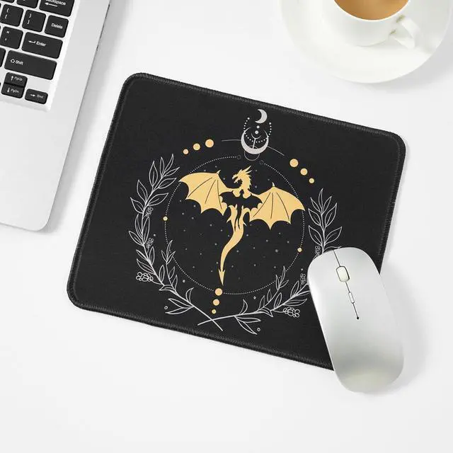 Alt view image 5 of 7 - Dragon Mouse Pad Cute and Cool Square Mousepad 9.5 X 7.9 Inch Waterproof Non-Slip Rubber Mouse Pad for Home Office for Wireless Mouse Gaming Mouse Pads. (dragon2)