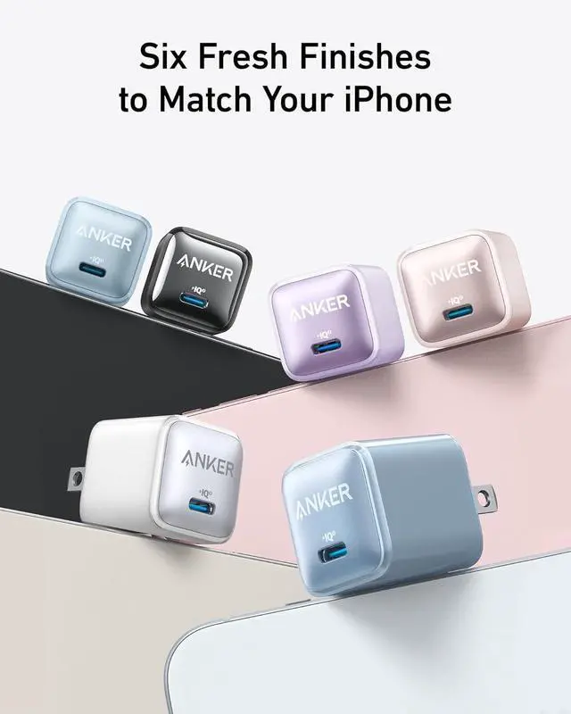 Alt view image 4 of 6 - USB C Charger Block 20W 511 Charger (Nano Pro) PIQ 3.0 Compact Fast Charger for iPhone 16/16 Plus/16 Pro/16 Pro Max 15/14/13 Series Galaxy Pixel 4/3 iPad (Cable Not Included)