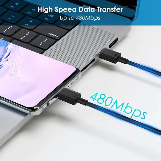 Alt view image 7 of 7 - Super Fast Charger Type C 25W PD USB C Wall Charger Fast Charging with 10FT Long Type C Charger Cable for  Galaxy S25/ S24/ S23/ S22/ S21 Plus/Ultra/ Note20