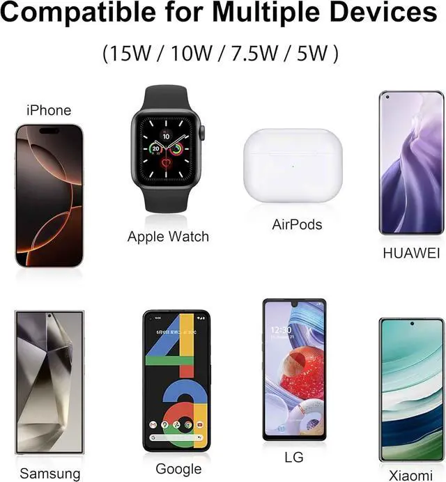 Alt view image 4 of 7 - 15W Wireless Charging Mouse Pad with Wrist Support, Fast Qi Wireless Charger Mouse Mat for iPhone 16/15/14/13/12/12 Pro/11/11Pro/XR/Xs/X, Samsung Galaxy S10/S9/S8 Plus Note 9/8 Multiple Devices