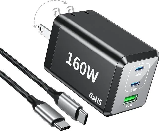 Main image of Original Laptop Charger Power Adapter 18.5V 3.5A 4.81.7mm 65W Compatible for HP Compaq 6720s 500 510 520 530 540 550 620 625 G3000 with US Cable