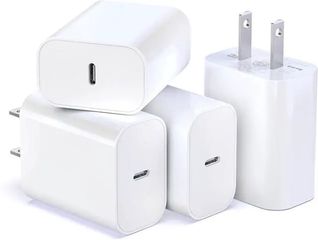 Main image of USB C Block for iPhone Charger Block 20W Power Wall Type C Adapter Fast Type C Charging Plug for iPhone 16 16 Plus 15 15 Pro Max 14 13 12 11 X Galaxy S25 S24 S23 S22 S21 (4Pack)