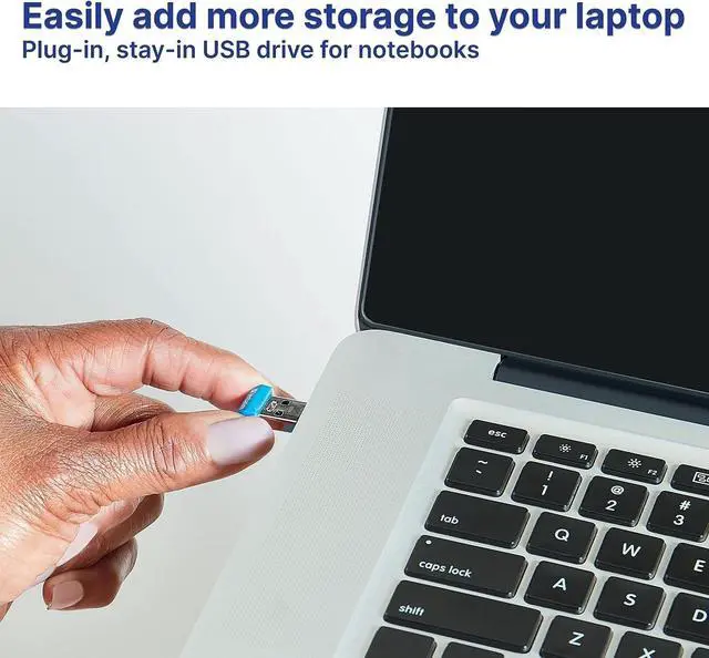 Alt view image 4 of 7 - 32GB Store n Stay Nano USB 3.2 Gen 1 Flash Drive Snag-free Low Profile Thumb Drive - Blue