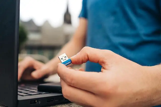Alt view image 5 of 7 - 32GB Store n Stay Nano USB 3.2 Gen 1 Flash Drive Snag-free Low Profile Thumb Drive - Blue