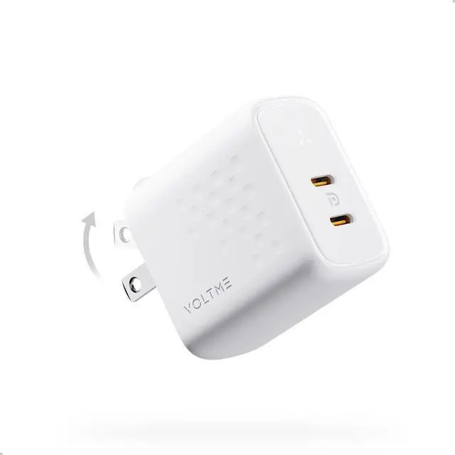 Main image of USB C Charger 35W USB Wall Charger Block PPS Dual USB-C Port Compact Foldable Power Adapter for MacBook Air iPhone 14/13/Mini/Pro/Pro Max iPad Pro/Air Galaxy and More