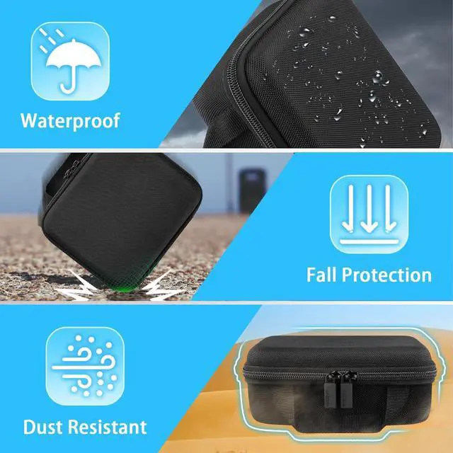 Alt view image 7 of 7 - Hard Protective Case for Anker Prime 240W 8-in-1 Charging Station/Anker Prime 160W 14-Port Docking Station Organizer Bag for Adapter and Other Accessories (Case Only)