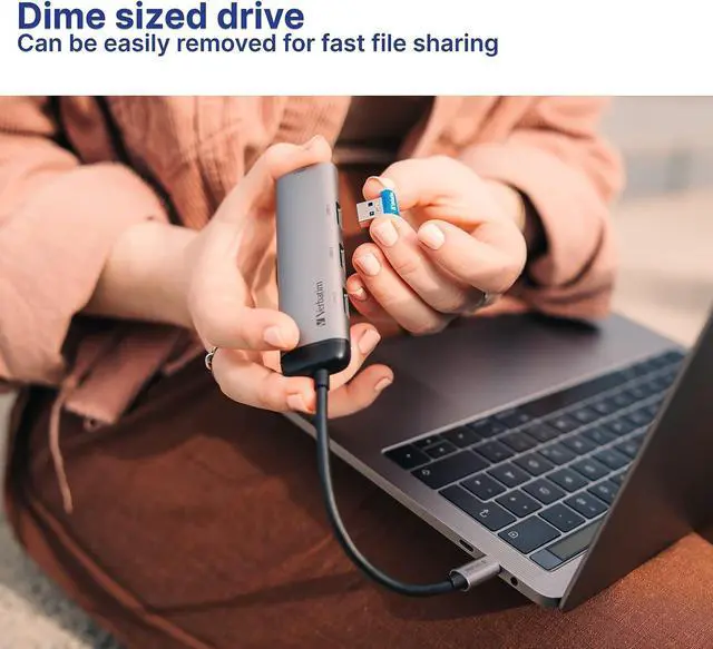 Alt view image 6 of 7 - 32GB Store n Stay Nano USB 3.2 Gen 1 Flash Drive Snag-free Low Profile Thumb Drive - Blue