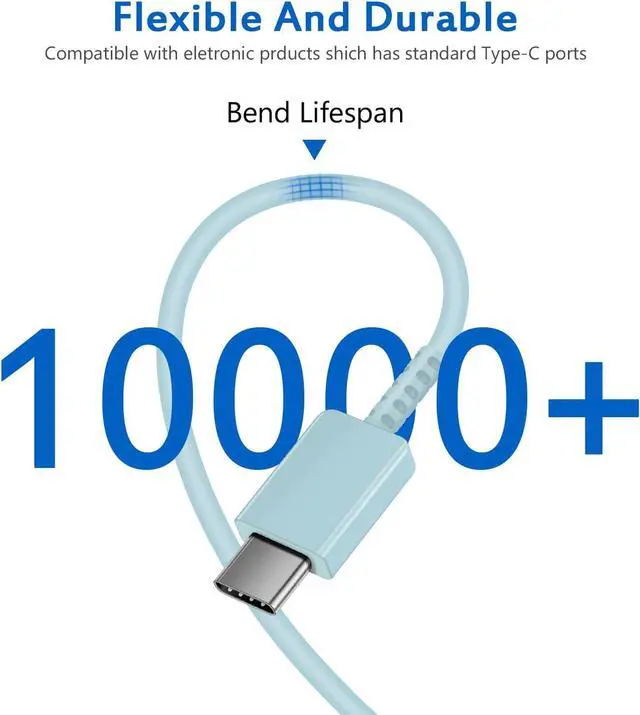 Alt view image 7 of 7 - Type C Charger Fast Charging USBC Charger Block 25W Super Fast Wall Chargers for Galaxy S25 S24 S23 S22 S21/S21 Ultra/S20/S20 Ultra/Note 20 Ultra Android Chargers(Blue)