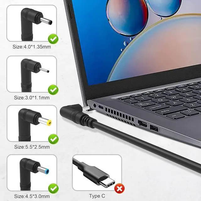 Alt view image 2 of 7 - 65W 45W 33W Charger for Asus Laptop Charger,Vivobook, Zenbook, Chromebook Notebook