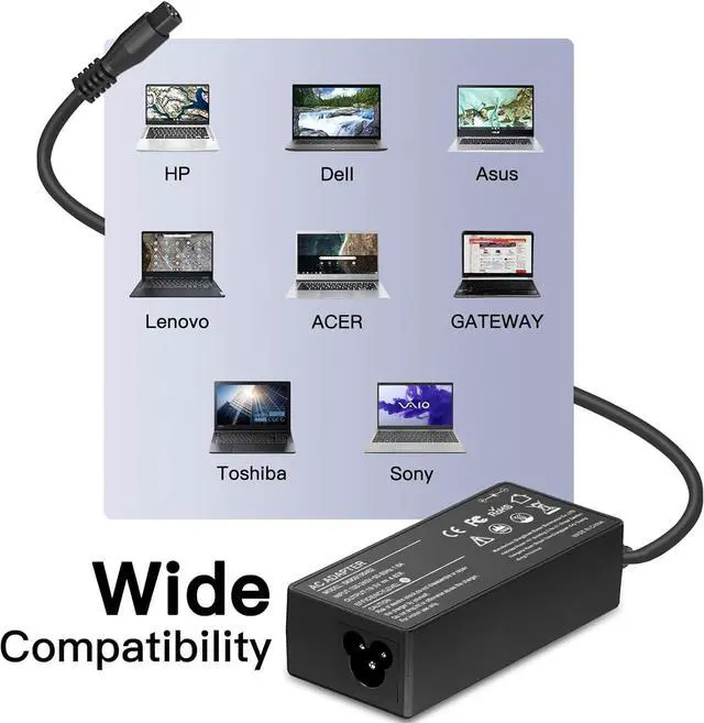 Alt view image 5 of 6 - 90W Universal Ac Laptop Charger for HP Asus Lenovo Acer Dell Toshiba Sony Fujitsu IBM Gateway Notebook Ultrabook Power Supply Cord with 16 Tips