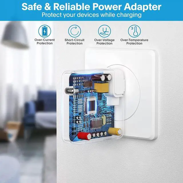 Alt view image 4 of 7 - Mac Book Pro Charger-118W USB C Fast Charger Power Adapter Compatible with MacBook Pro/MacBook Air 16 15 14 13 Inch M1 M2 M3 M4 New iPad Pro and All USB C Device 6.6ft Charge Cable