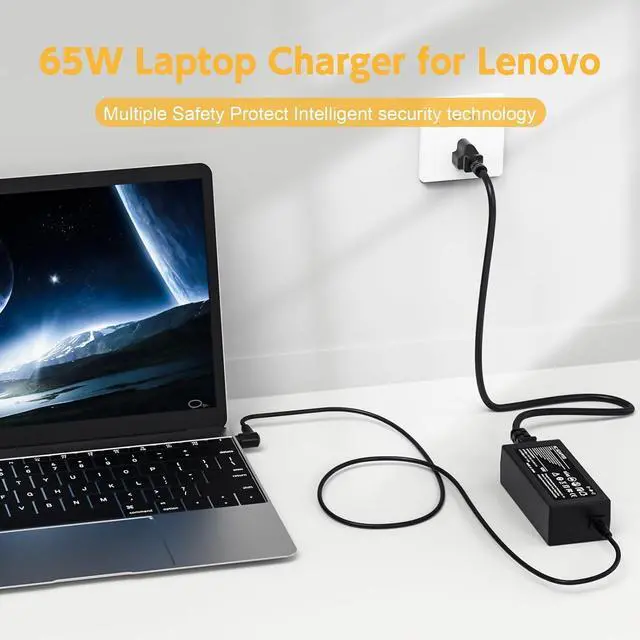 Alt view image 3 of 6 - Charger for  Ideapad 100 100S 110 110S 120 120S 300 300S 310 320 320S 330 330S 500 500S 510 510S 520 520S 710S Laptop Power Supply Cord
