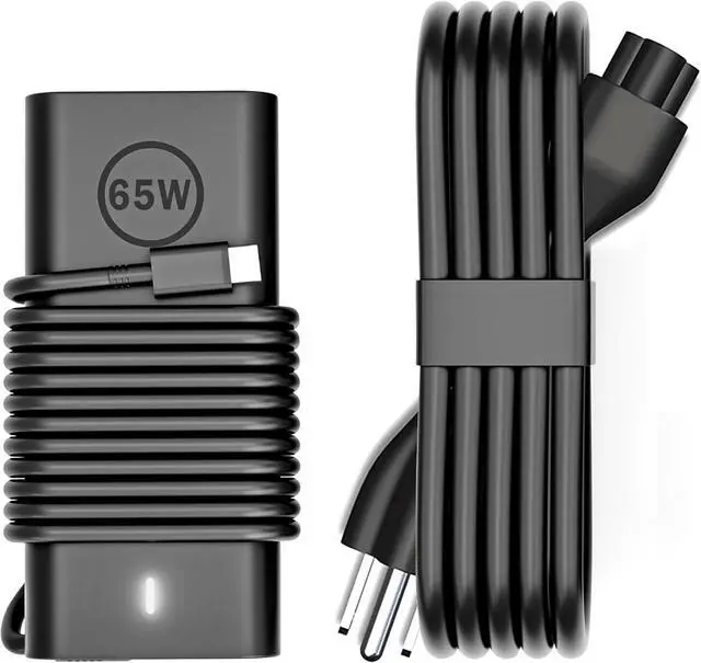 Main image of Replacement  Chromebook Charger USB C for 65W 60W  Chromebook 3100 2-in-1 3300 3380 3400 3500 5190 5300 5400 7200 HA65NM190 DA65NM190 0WMDHR WMDHR MVPDV 0MVPDV Type C Power Cord AC Adapter