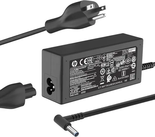 Main image of 45W Laptop Charger Fit for HP 741727-001 HP Pavilion x360 15-f272wm 15-f233wm 15-f222wm 15-f211wm 740015-001 l25296-001 213349-009 HSTNN-LA40 19.5V 2.31A Blue Tip Smart Power AC Adapter
