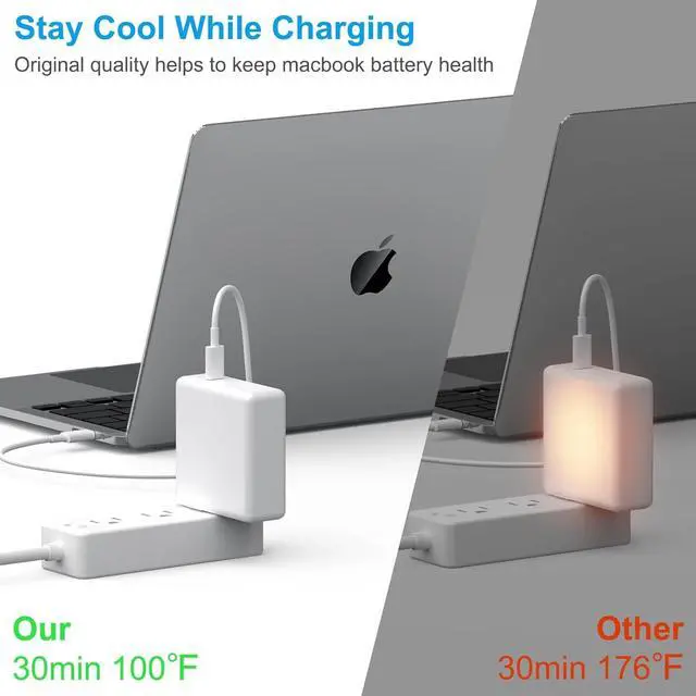Alt view image 2 of 7 - [ MFi Certified] Charger for Mac Book Pro Air 118W 96W 87W 61W USB C Fast Power Adapter Compatible with MacBook Air Pro and All USB-C Devices