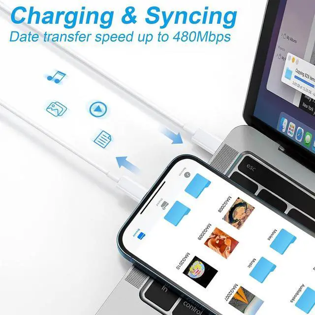 Alt view image 4 of 7 - [ MFi Certified] Charger for Mac Book Pro Air 118W 96W 87W 61W USB C Fast Power Adapter Compatible with MacBook Air Pro and All USB-C Devices