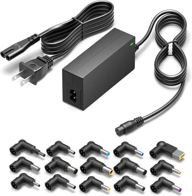 Main image of Powseed 65W Universal Laptop Charger for Dell HP Asus Acer Samsung Toshiba Lenovo IBM Sony Gateway Notebook Ultrabook Chromebook, DC Output 18.5V 19V 19.5V 20V Power Adapter Supply Cord 65W