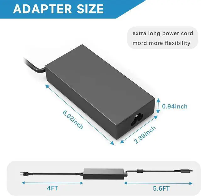Alt view image 3 of 7 - 200W Laptop Charger for  ROG Zephyrus G16 GU605 GU605MI GU605CM GU605CP GA605 GA605WV GA605WI GA605WV  TUF Gaming A14 FA401WV FA401UV FA401UU ProArt Copilot+ PC P16 H7606 PX13 HN7306