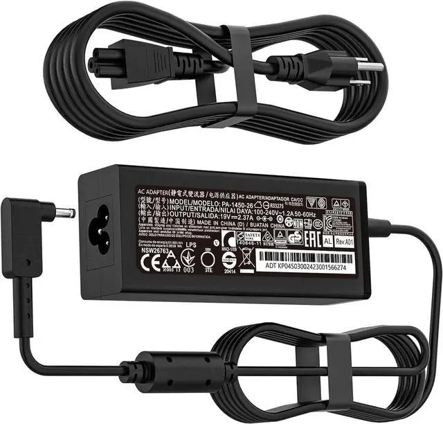 Main image of 45W 3.0 * 1.1mm Small Pin Charger Fit for  ADP-45FE F PA-1450-26 Aspire A515-44 A515-45-R74Z A515-46-R3UB A515-46-R14K A515-54 A515-56-32DK A315-24P-R7VH A18-045N2A Laptop Adapter Power Cord