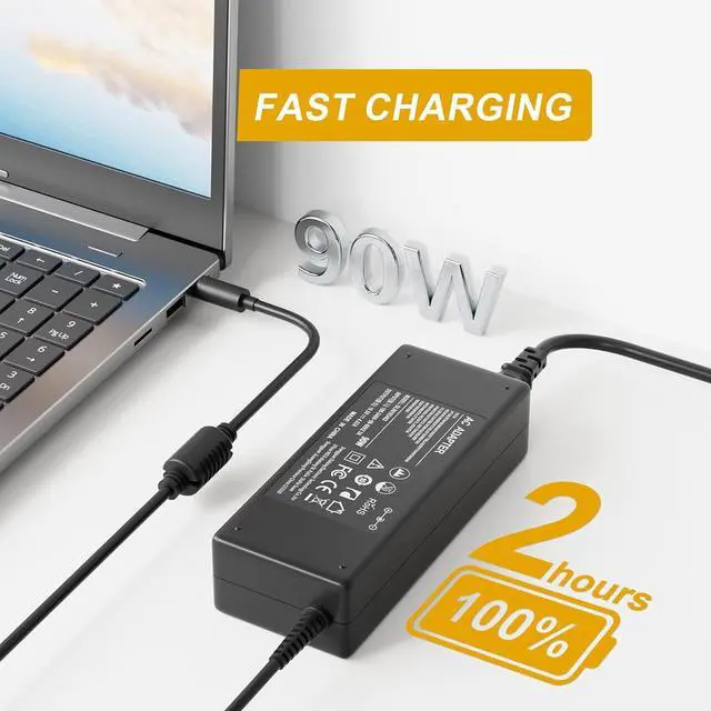 Alt view image 2 of 5 - 90W AC Adapter Power Supply Compatible with  Optiplex 7010 7050 3080 3050 7040 9020 7060 5050 5060 7070 7080 5070 5090 5080 3040 3020 3070 3090 3046 Micro Desktop Power