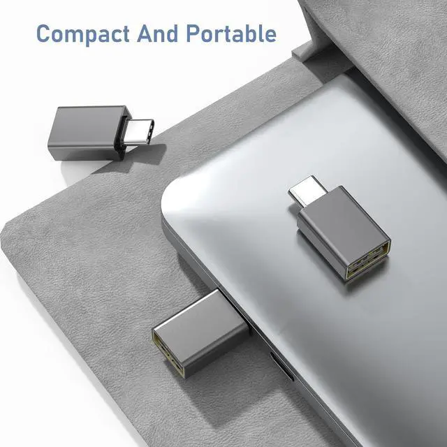 Alt view image 6 of 7 - OTG USB-C to USB 3.0 Adapter [2Pack] Thunderbolt 3 Compatible with  MacBook Pro/Air iPhone 16 Pro Max/Plus/15  Galaxy S24/S23/S22/S21