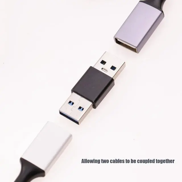 Alt view image 7 of 7 - USB 3.0 Adpter 3Styles of USB 3.0 to USB Adapters- USB A Female to Female Coupler USB A Male to Male Coupler USB A Male to Female Adapter - High Speed Convert Extension Coupler Connector Converte