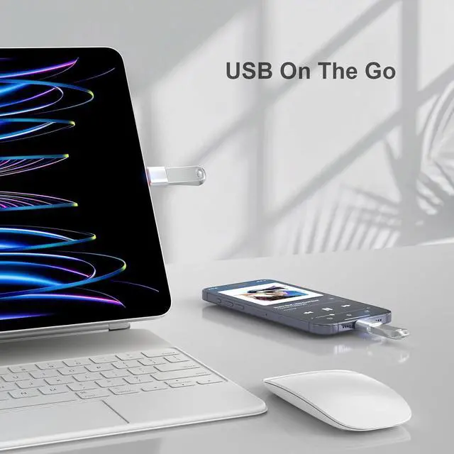 Alt view image 7 of 7 - 3Pack Upgraded USB C to USB Adapter High-speed data Transfer USB C Male to USB 3.0 Female OTG Adapter for iPhone17 16 15 Mac iPad  Galaxy S24 S25 Notebook and More Type C Devices