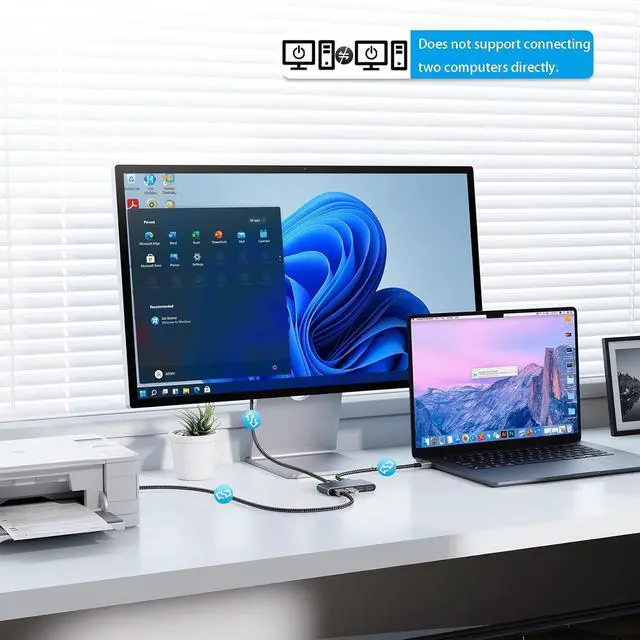 Alt view image 3 of 6 - USB to USB Cable 3 ft USB 3.0 Male to Male Type A to A Double Sided USBCord for Data Transfer Hard Drive Laptop DVD TV USB Hub and More