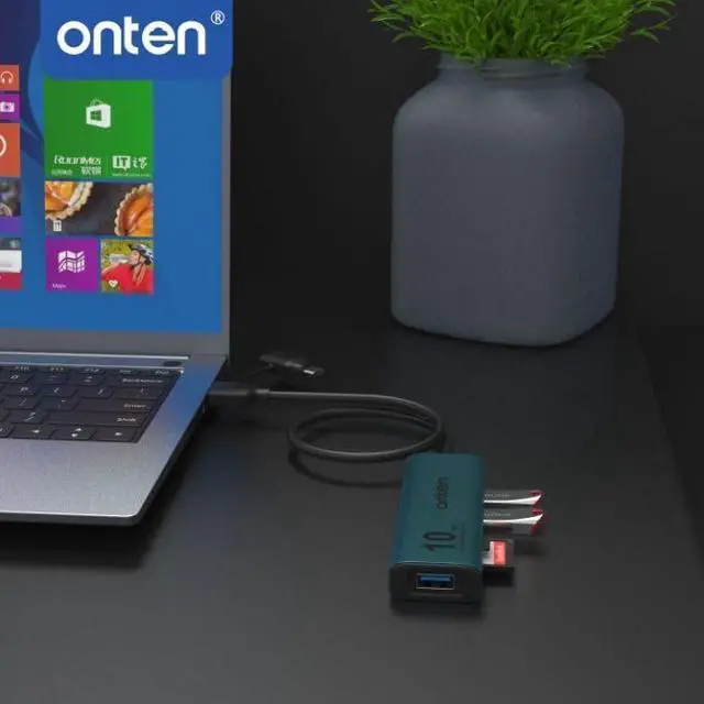 Alt view image 3 of 5 - USB C USB A HUB USB 3.2 GEN 2 10G Speed USB A/USB C to USB A Adapter.with 3 USB A Ports(10G) and UHS-II SD/TF Ports USB C UHS-II SD Card Reader Compatible with SD/SDHC/SDXC/Micro SD