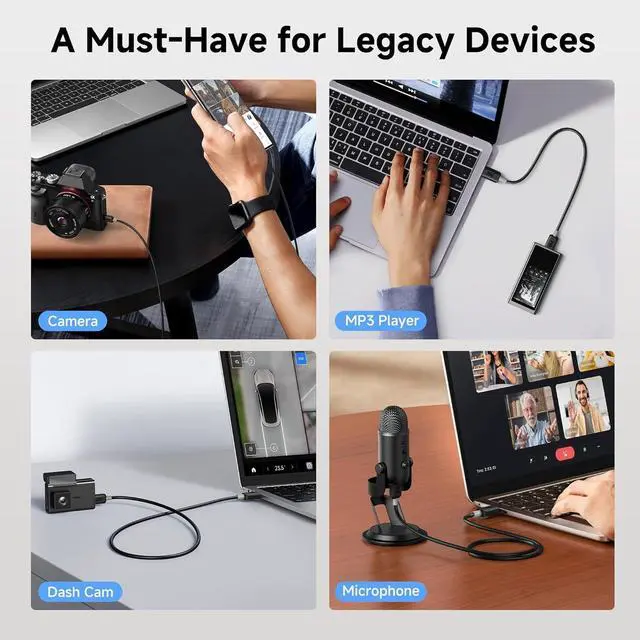 Alt view image 5 of 7 - Mini USB to USB C Cable - 3.3ft 480Mbps Data 15W Charging USBC to MiniUSB Cable for Game Controller Camera GPS Dash Cam Black