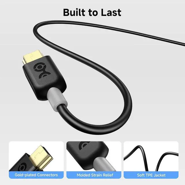 Alt view image 6 of 7 - Mini USB to USB C Cable - 3.3ft 480Mbps Data 15W Charging USBC to MiniUSB Cable for Game Controller Camera GPS Dash Cam Black