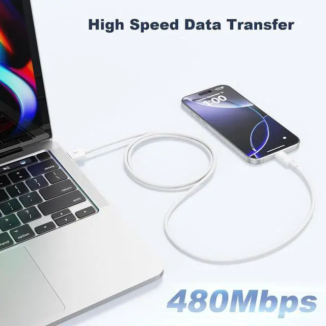 Alt view image 7 of 7 - Car Carplay Cable for iPhone 16 15 Pro Max 16 Plus 3FT USB A to USB C Cord for iPad 10th Gen Pro Air 5th 4th Mini 6th Gen Car Charging Cable