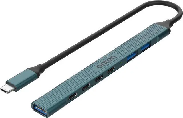 Main image of USB C Hub USB C USB to USB Adapter USB C to USB A Hub 7 Ports USB-C USB to USB Hub 3.0/2.0 for MacBook Pro iMac 2021 USB Splitter (USB-C)