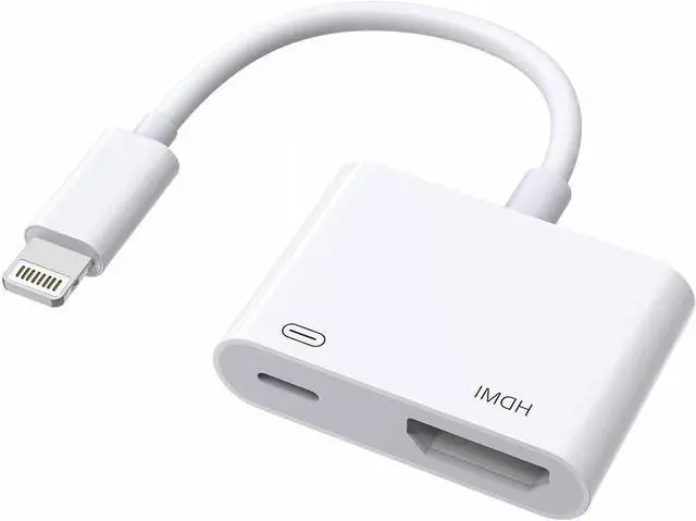 Main image of [ MFi Certified]  Lightning to HDMI Adapter for iPhone to TV 1080P Digital AV Adapter Sync Screen Connector Cable Compatible for iPhone 14 13 12 11 XS XR X 8 iPad to HDTV Projector Monitor