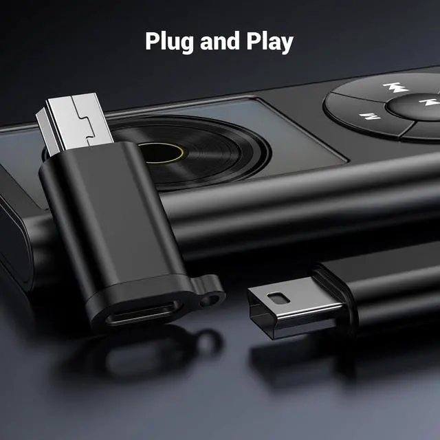 Alt view image 5 of 6 - USB Mini Adapter USB-C to Mini-USB Adapter Type C Female to Mini USB 2.0 Male Converter Connector Support Charge & Data Sync for GPS Receiver/Digital Camera/Dash Cam/MP3 Player etc.(5 Pack)