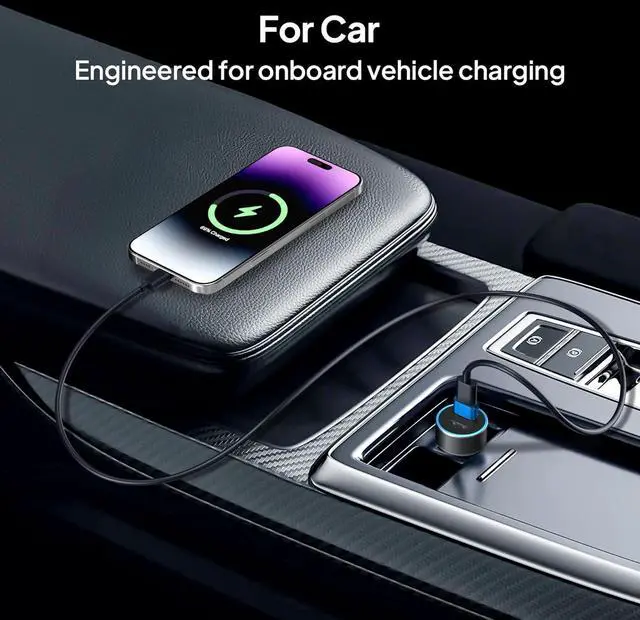 Alt view image 6 of 7 - USB to USB C Adapter 3 Pack Type C Female to A Male Car Charger USBC Block Converter for iPhone 16 16e 15 14 13 Pro Max Plus  Watch 10 Airpods 4 iPad 9 Air 6  Galaxy S25 A54