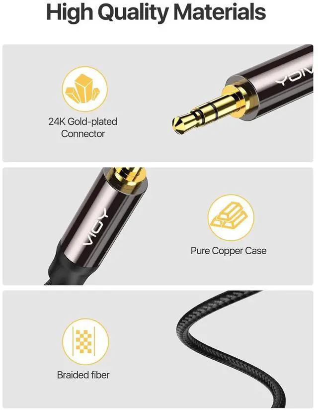 Alt view image 6 of 7 - Aux Cord 10 FT + 10 FT 3.5 mm Audio Cable Right Angle-1/8 Male to Male Headphone Auxiliary Stereo Jack Cable 90 Degree for Car Compatible with Headphone Car Stereo Speaker Echo & More