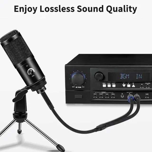 Alt view image 7 of 7 - 1/4 inch TRS Stereo Y-Splitter Insert Cable 1/4 Inch Male Jack to Dual 1/4inch(6.35mm) Male TS Mono Breakout Cable Audio Patch Cord - 3.3 Feet