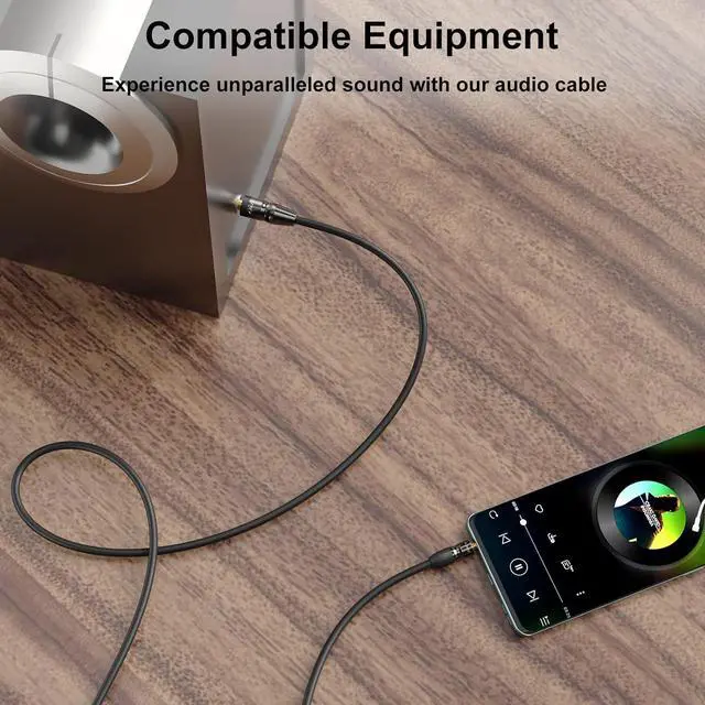 Alt view image 4 of 7 - 3.5mm to 6.35mm Stereo Audio Cable 6.5 Feet 1/8 to 1/4 Cable 3.5mm TRS Male to 1/4 Male Mono Interconnect Stereo Aux Jack Adapter Cable for Guitar Bass Home Theater Devices Speaker