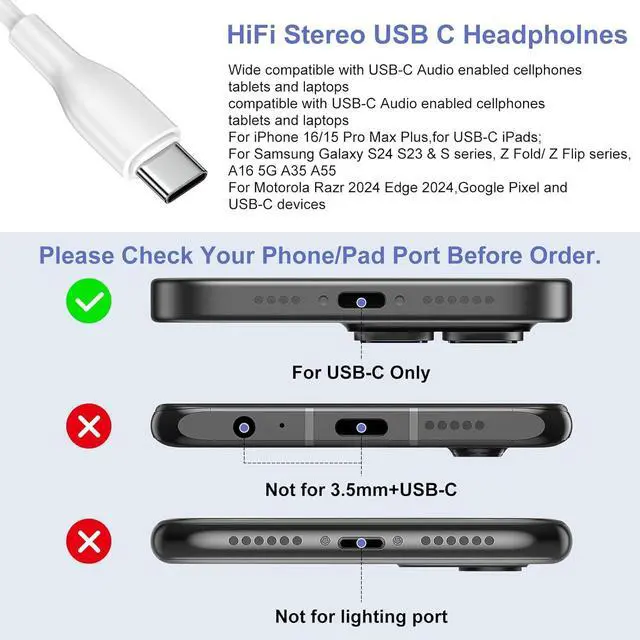 Alt view image 2 of 7 - iPhone 16 Pro Max Aux Cord for Car USB C to 3.5mm Headphone Jack Adapter Car Stereo Aux Audio Cable for iPhone 16e 16 Plus 16 Pro 16 15 Pro Max 15 Plus 15 USBC to Car Home Stereo/Headphone/Speaker