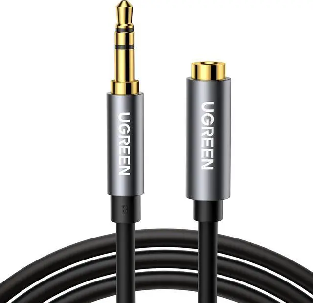 Main image of Headphone Extension Cable 3.5mm Extension Gold Plated Aux Cable Audio Stereo Jack Male to Female TRS Cord Extender Compatible with iPhone iPad Phones Tablets Media Players 3.3FT