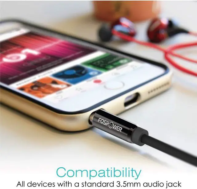 Alt view image 3 of 7 - Audio Cable (10 FT) Stereo Audio 3.5mm Auxiliary Short Cord Male to Male Aux Cable for Car  iPhone iPod iPad  Galaxy HTC LG Google Pixel Tablet & More