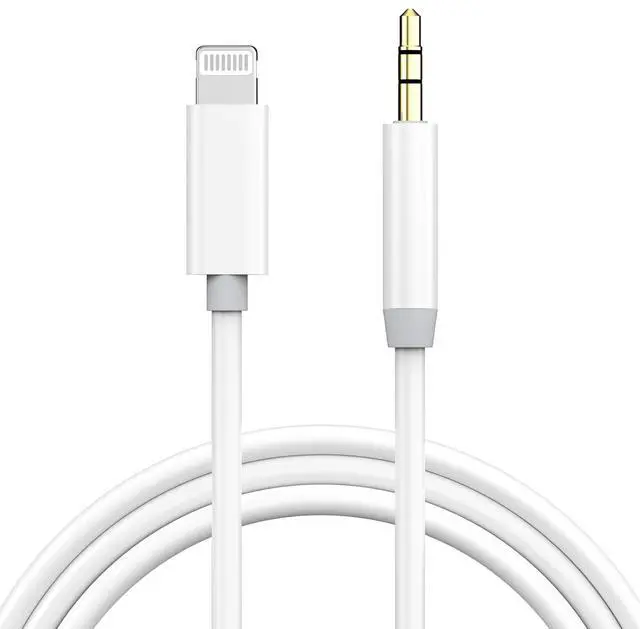 Main image of MFi Certified Aux Cord for iPhone 3.3FT Lightning to 3.5mm Audio Jack Adapter Lightning to Aux Cable Compatible with iPhone 14 13 12 11 XS XR X 8 7 for Car Home Stereo/Speaker/Headphone White